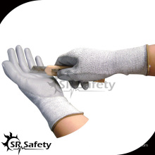 SRSAFETY Gants résistant à la coupe revêtus de PU coupe le gant anti-cut de niveau 3